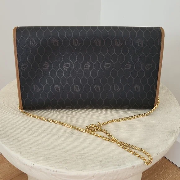 Dior Black and Tan Shoulder Bag - Picture 2 of 10